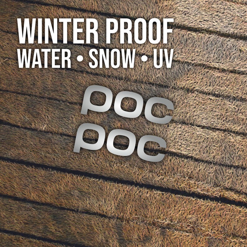 POC Ski Helmet Sticker 60mm Die Cut Vinyl Decal Snowboard Waterproof - Etsy