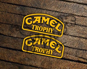 Camel Trophy Style Logo Die Cut Vinyl Sticker – Waterproof Automotive Decal