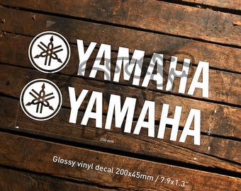 Yamaha Hi-Fi Decals 200mm – 2-Piece Die-Cut Vinyl Audio Sticker Set