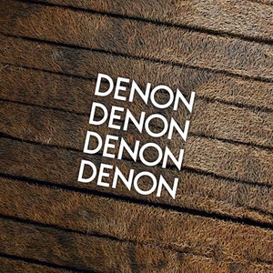 Denon stickers die cut vinyl aufkleber pegatinas autocollants adesivi