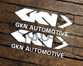 GKN Automotive Die Cut Vinyl Sticker – Vintage Bike Logo Decal (Waterproof)