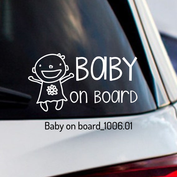 Kids On Board Vinyl Sticker Car Truck Window Decal Child Safety Different Sizes