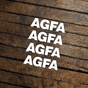 AGFA stickers die cut vinyl aufkleber pegatinas autocollants adesivi
