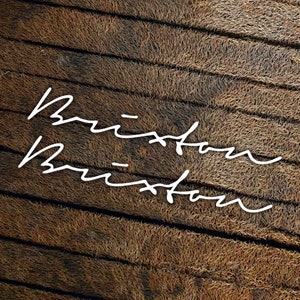 Brixton forged wheels 2 pcs stickers die cut vinyl aufkleber pegatinas autocollants adesivi