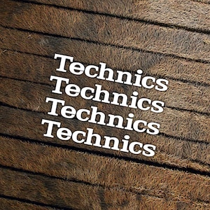Technics stickers die cut vinyl aufkleber pegatinas autocollants adesivi
