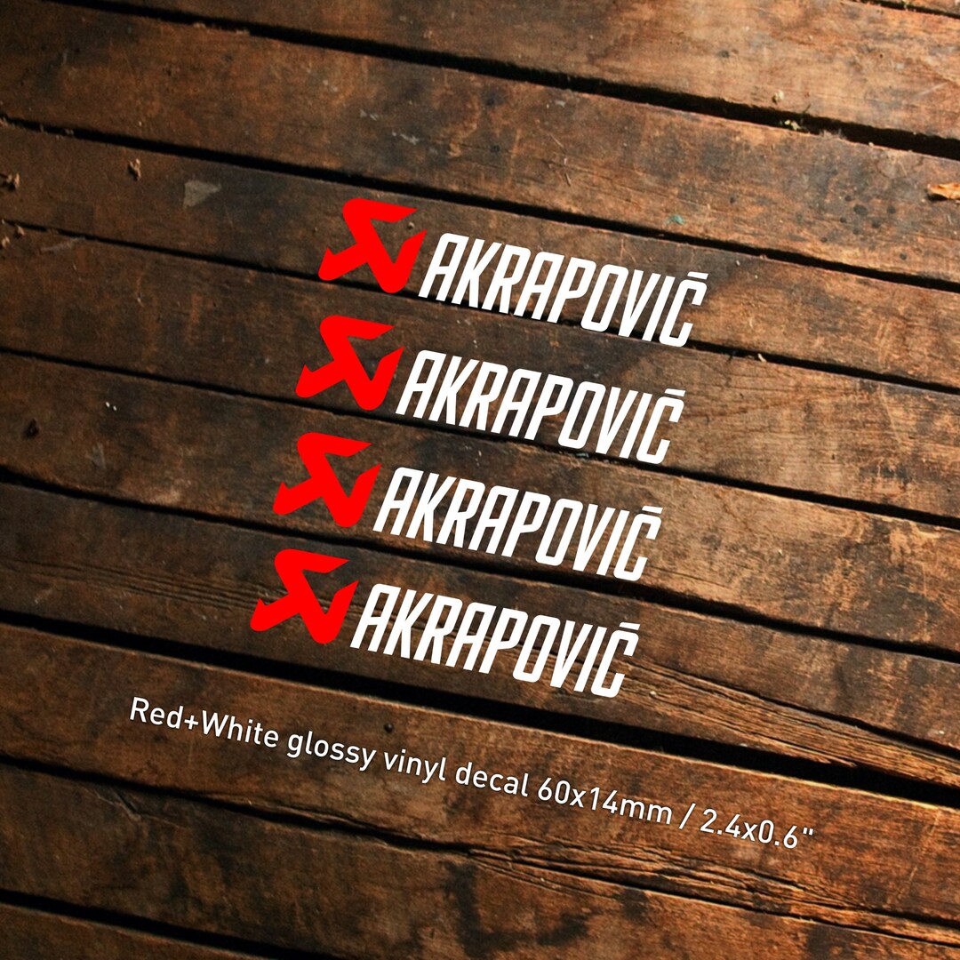Akrapovic Sticker Die Cut Vinyl Decals Aufkleber Pegatinas Autocollant ...
