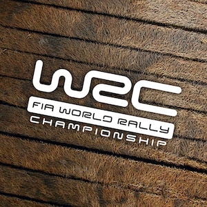WRC FIA World Rally Championship sticker die cut vinyl aufkleber pegatinas autocollants adesivi