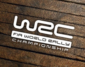 WRC FIA World Rally Championship sticker die cut vinyl aufkleber pegatinas autocollants adesivi