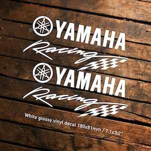 Yamaha Racing Flag Stickers - Decal for Motor, Car, Window, Bumper, Laptop