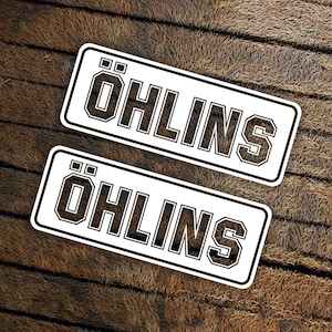 Öhlins adesivi fustellati in vinile aufkleber pegatinas autocollants adesivi