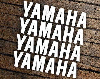 Yamaha Motor Vinyl Decal - Waterproof Motorcycle Sticker (200mm, 4 Pcs)