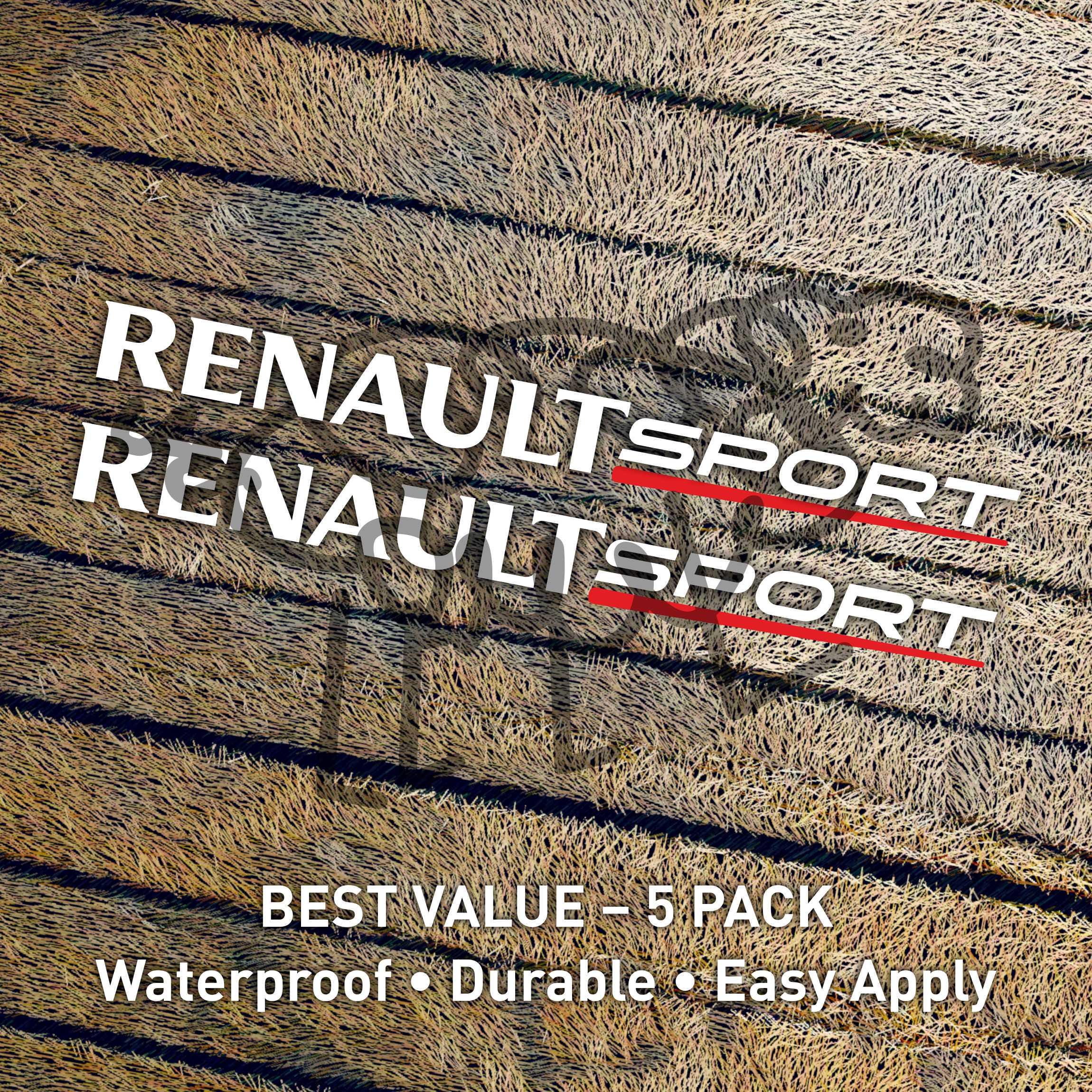 Renault racing logo sticker in custom colors and sizes
