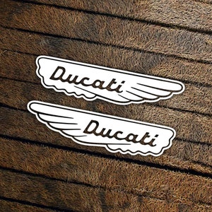 Ducati wing logo stickers die cut vinyl aufkleber pegatinas autocollants adesivi