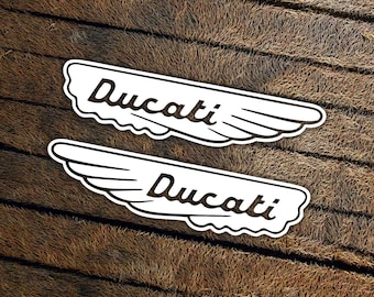 Ducati wing logo stickers die cut vinyl aufkleber pegatinas autocollants adesivi