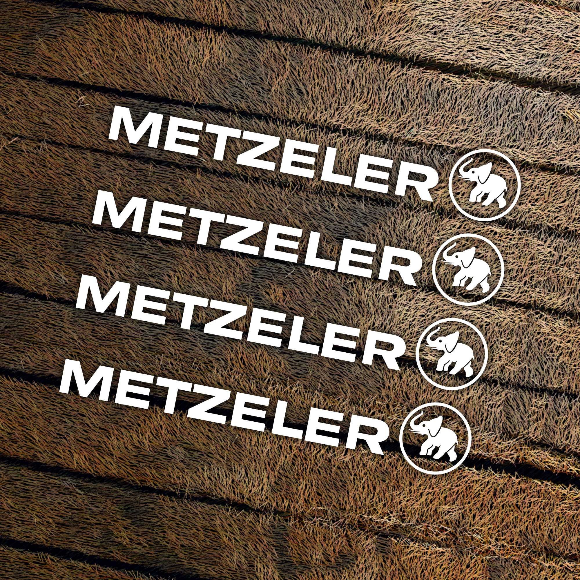Autocollant Vintage Metzeler Tires – Années 80 – Original Italie – Très Bon État