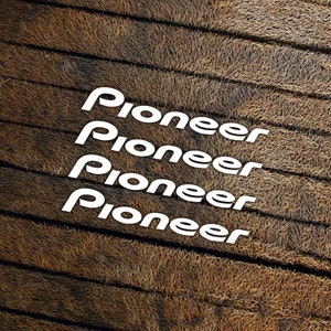 Pioneer-stickers gestanst vinyl zijn beschikbaar voor autocollants