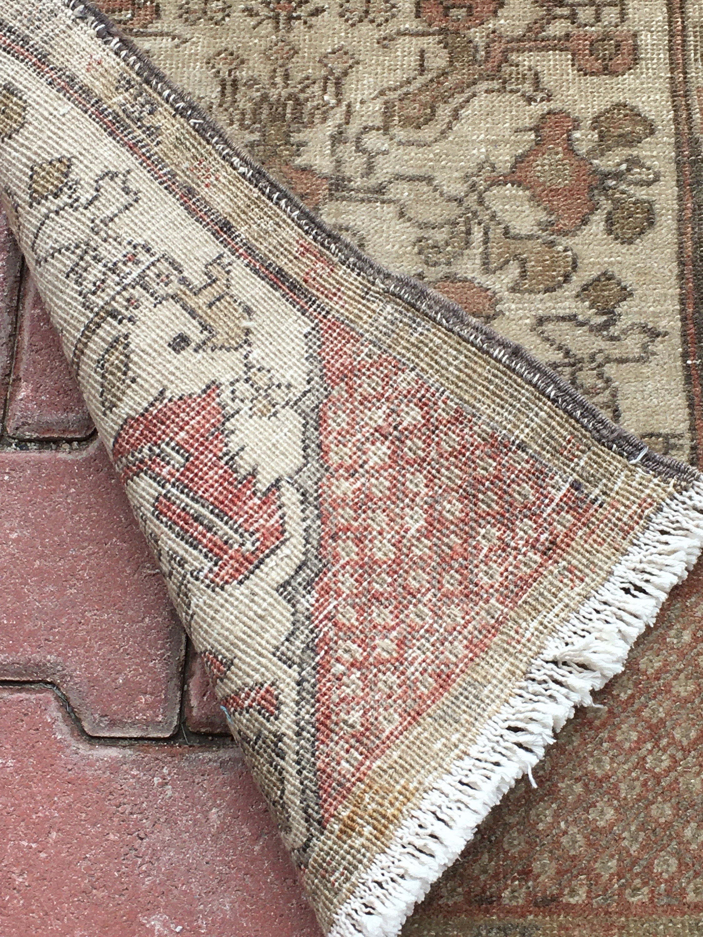 Greath Earth Color Rug1.9x3.4 Ftoushak Rug Vintage Rug Etsy UK