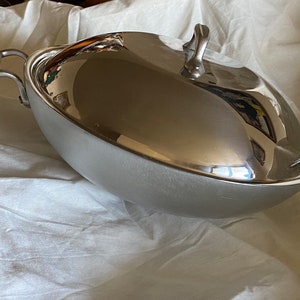 Vtg All-Clad METALCRAFTERS Master Chef 412 12" DOMED Lid  - WOK Stainless & Aluminum