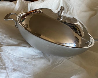 Vtg All-Clad METALCRAFTERS Master Chef 412 12" DOMED Lid  - WOK Stainless & Aluminum