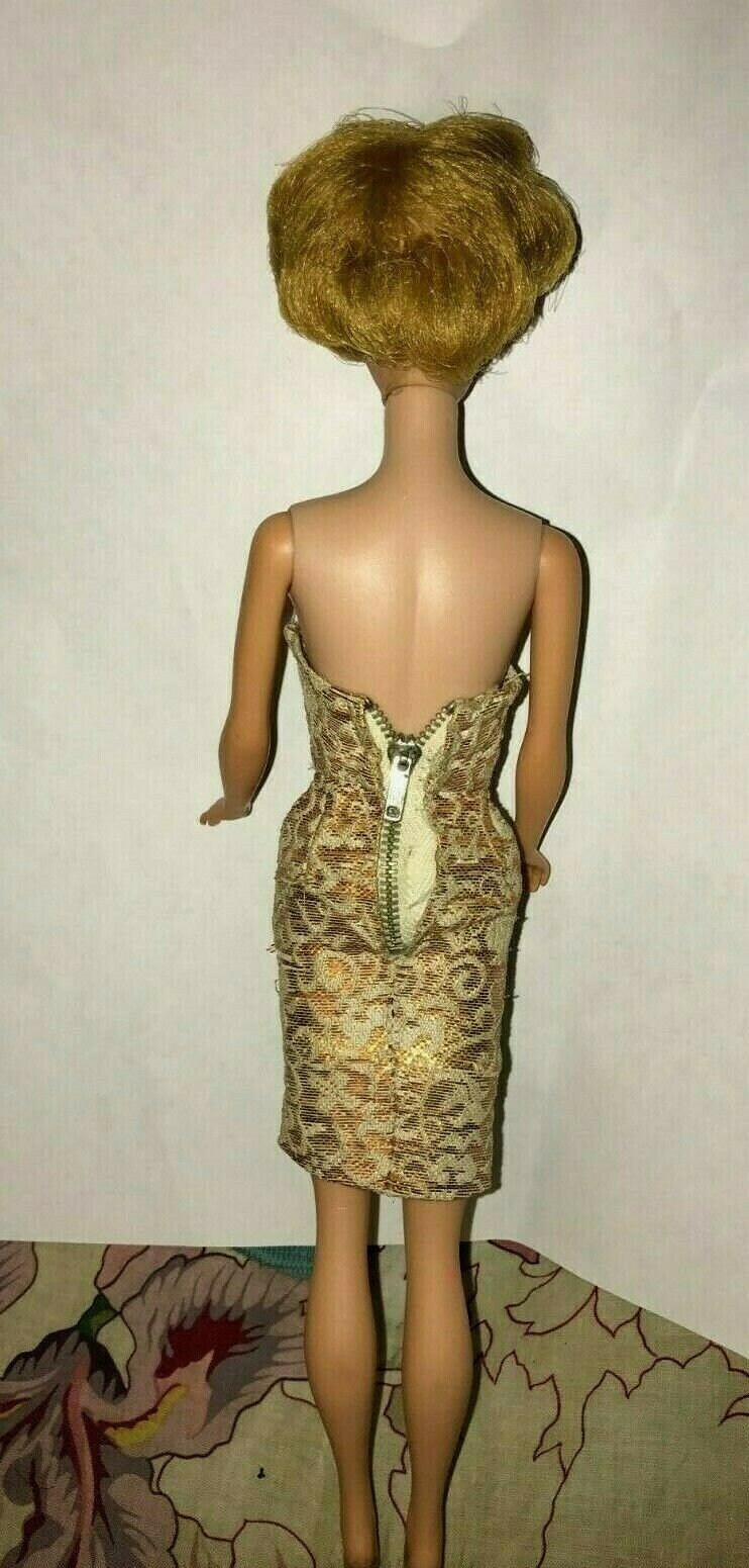 Poupée Barbie Midge Vintage 1962 - Bubble Cut Rousse - Tenue De Pluie Jaune - Mattel