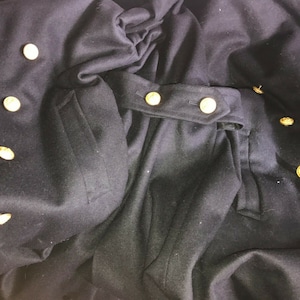 US Navy ww2 #DS 4 1-3669-64-c 100% Wool Original Long Heavy Coat