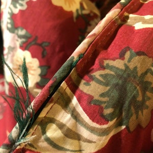 Ralph Lauren Marseilles Danielle Super Queen Red Floral 94" x 99" 3pcs  pillows/comforter