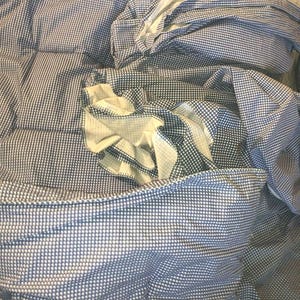 Ralph Lauren Hill Gingham Blue Cotton Set of 6Pcs Twin Comforter set