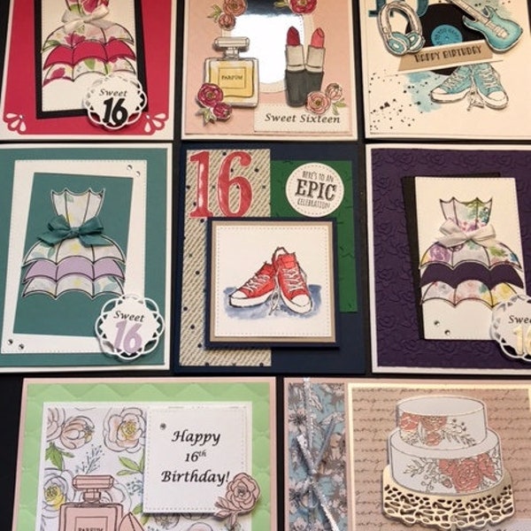 Sweet Sixteen Cards Etsy