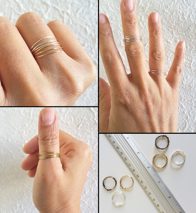 Can choose Size, So you can get them as normal ring, midi ring, pinky ring, thumb ring or other type of rings.