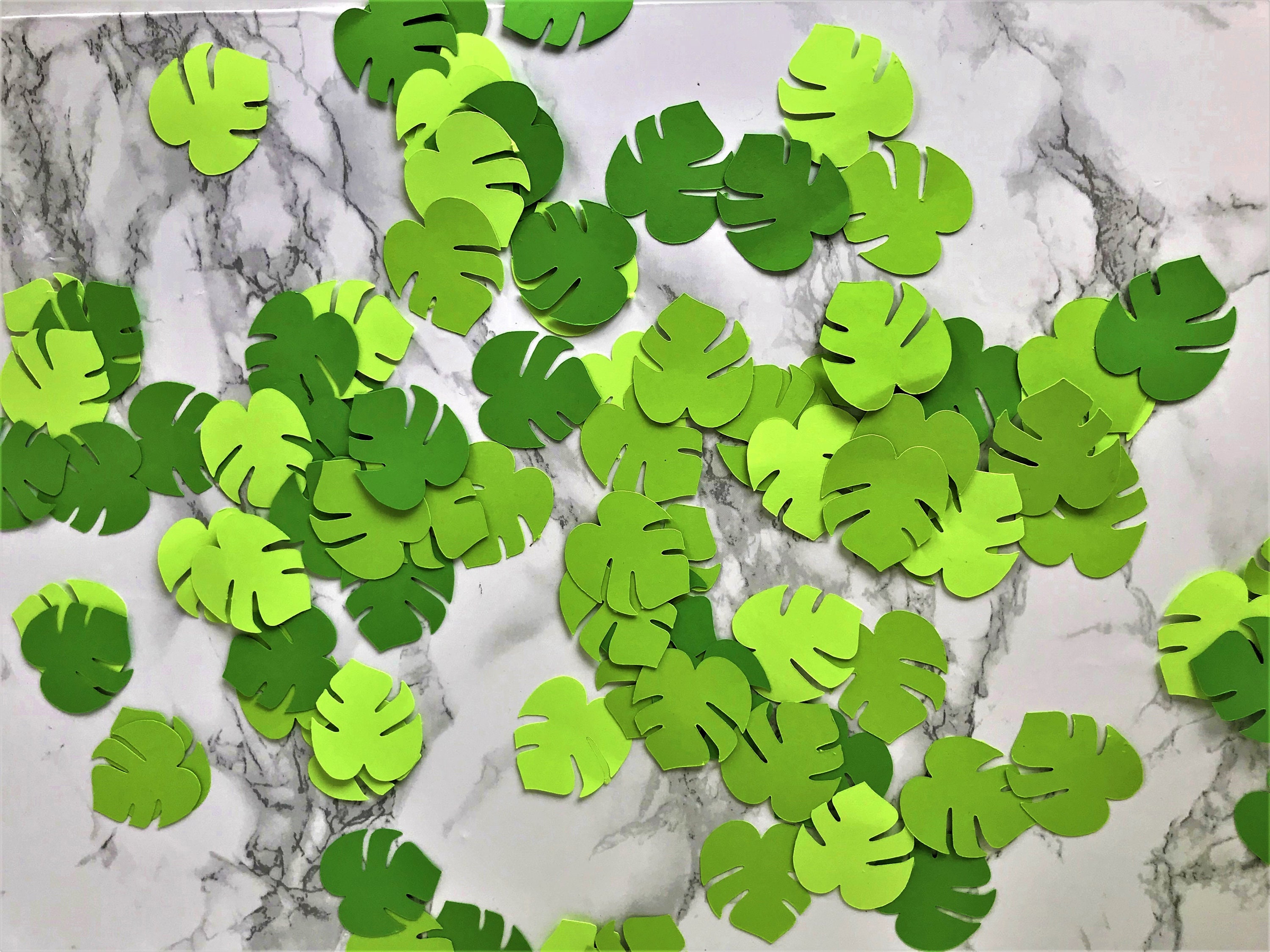 Palm Leaf Confetti Tropical Party Flamingo Party Summer Beach and Miami Party Birthday Confetti