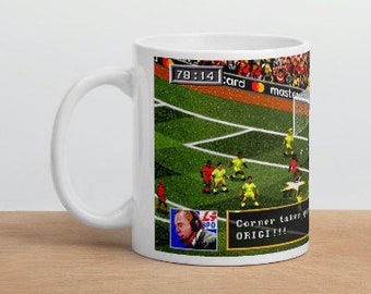 Liverpool Corner Taken Quickly 1995 Videogame Inspired 11oz Mug