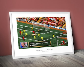 Liverpool Retro 90s Videogame Landscape Fine Art Print ONLY