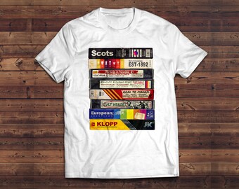 X Small- 5XL Liverpool Retro Videotape Stack Large Graphic T-shirt Mens