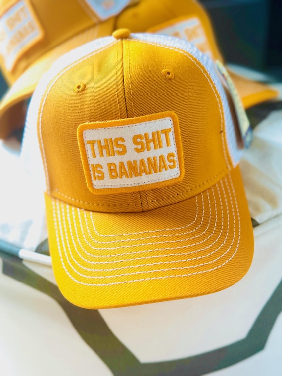 Savannah Bananas Baseball Trucker Hap Cap This Shit is Bananas Hat Cap Savannah Trucker Hat Savannah Baseball Hat Bananas Trucker Hat Cap