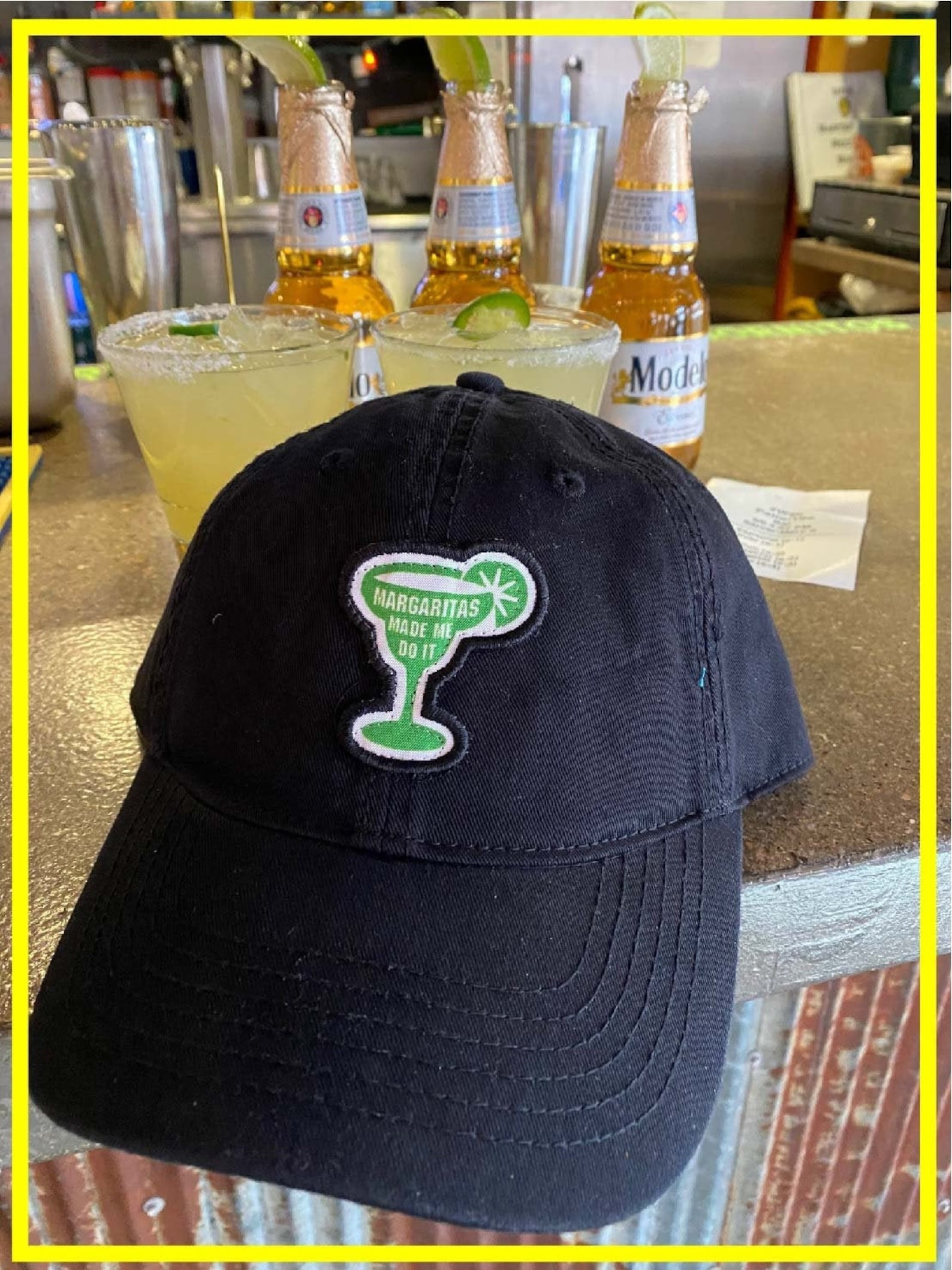Margarita HaT CaP MargaritAS maDE me Do IT BlacK TwiLL caP Etsy