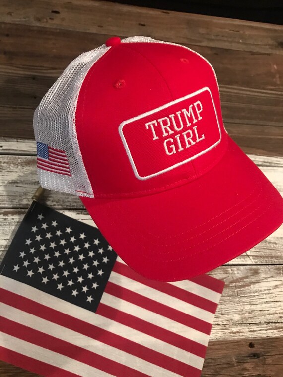 Trump GirL Red Hat Cap Donald Trump Hat MAGA 2024 Women For Trump Hat America Flag BasebaLL cap USA + free gift