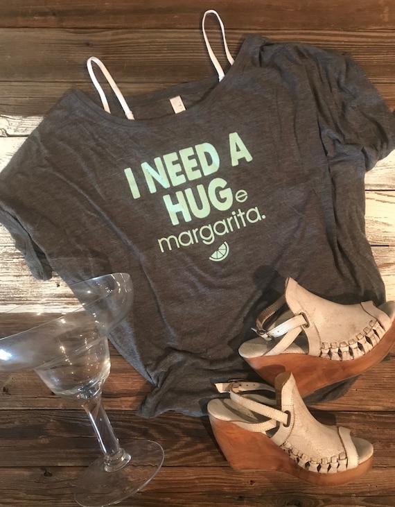 MArgaRitas I need a HUGE margarita Tee T-ShiRT Dark Gray Super Soft SuPeR CuTe!Flowy Bella Circle Tee+  Free GiFT!