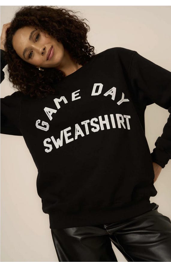 Game Day Reversible Fleece Sweatshirt Day Drinking Sweatshirt Project Social Brand Super Bowl Sweatshirt