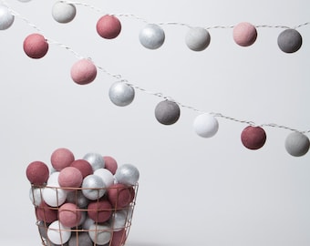 Babette - Cotton ball Fairy light