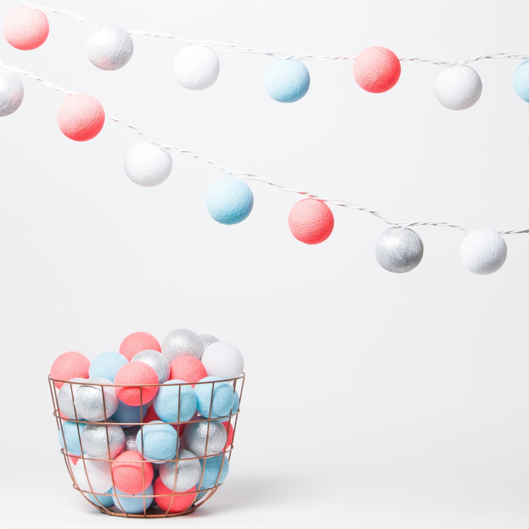 Lucie cotton Ball Fairy Light Etsy