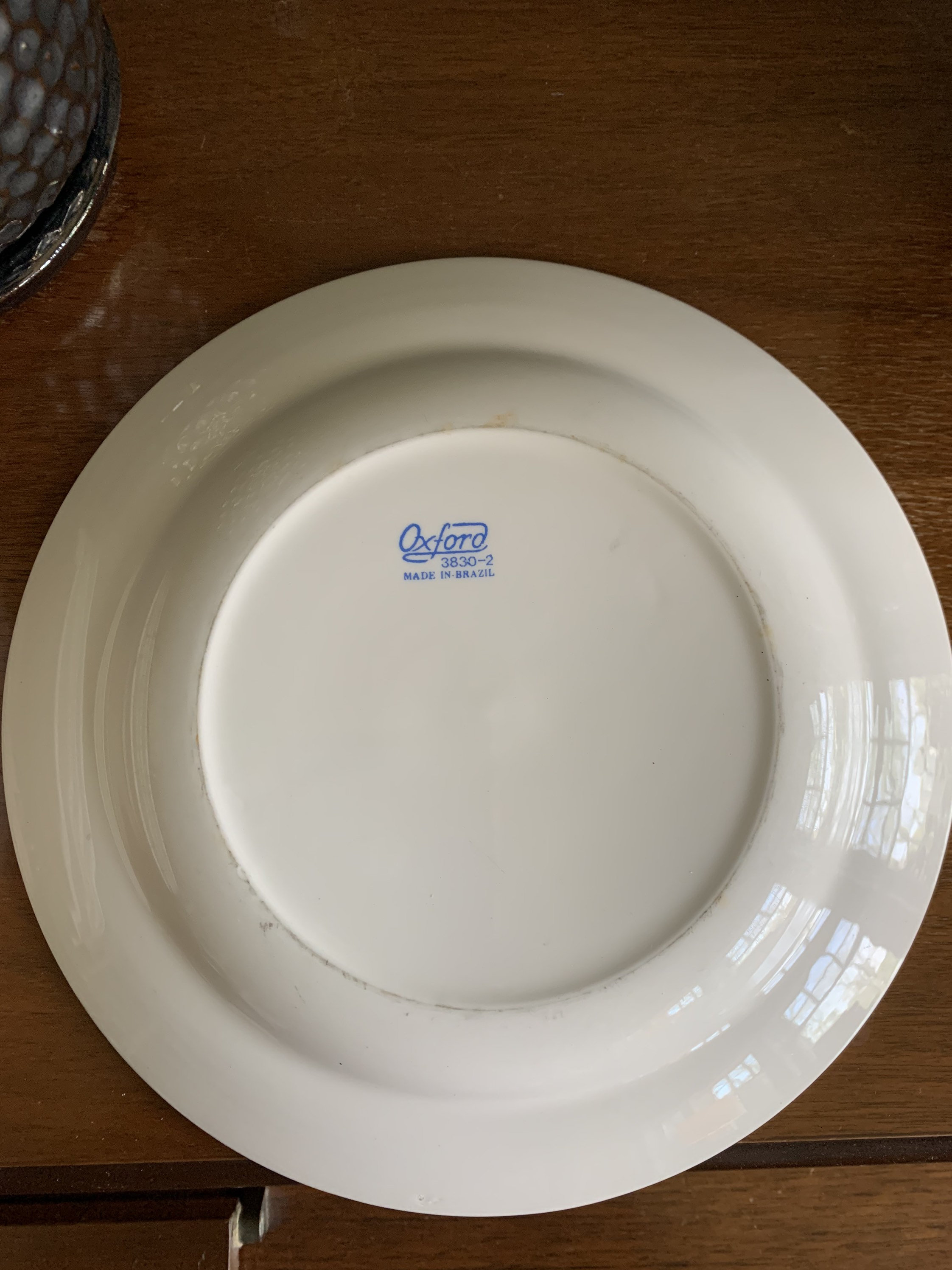 Set of five Oxford Brazil ironstone plates 38302 salad Etsy