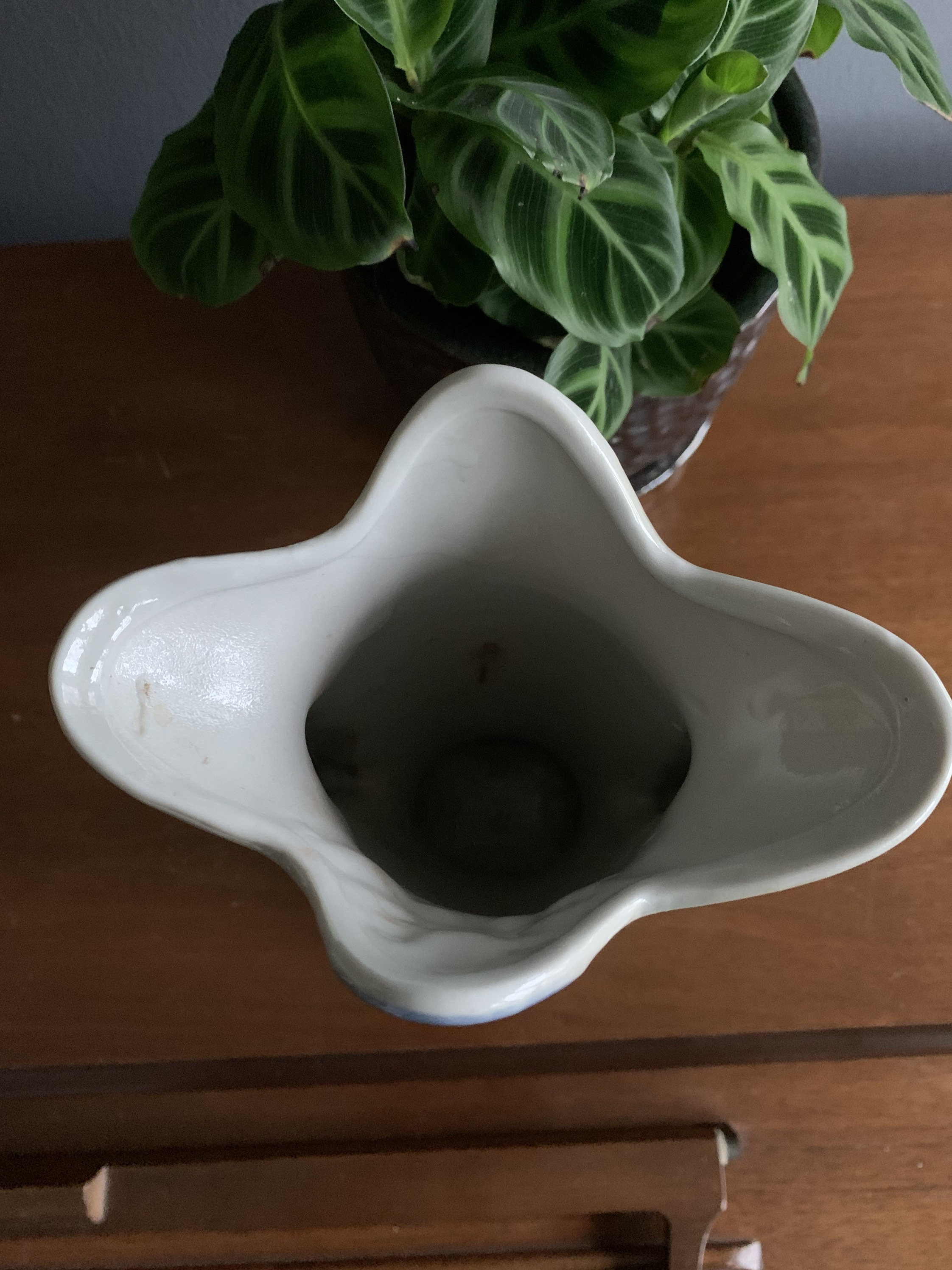 Vintage lusterware Brazilian vase Victorian style floral Etsy