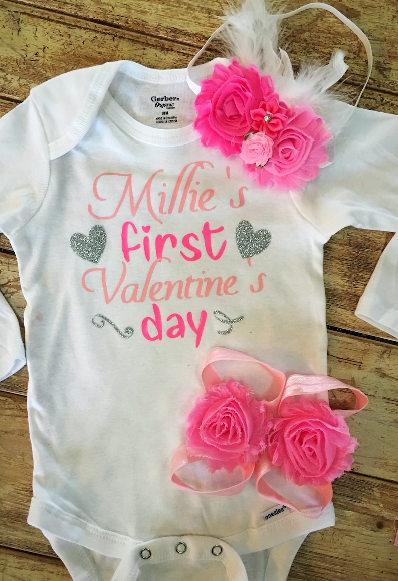 pink and white tutu photo valantines day gift Preemie Valentine/'s Day Outfit