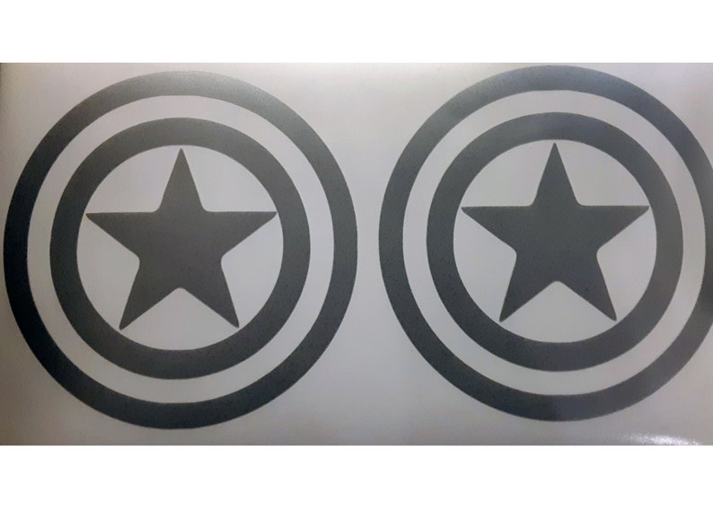 Etched PN Head Light Tail Light Sticker JDM Pair Captian America