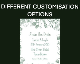 Save the Date / save the dates / wedding invites with envelopes