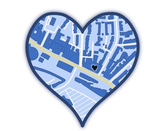 Aangepaste paar liefde hart kaart
