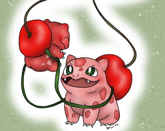 Kersen Bulbasaur-print