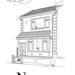 Custom Home / House / Building Illustration