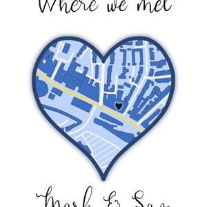 Carte de coeur d'amour de couple personnalisée