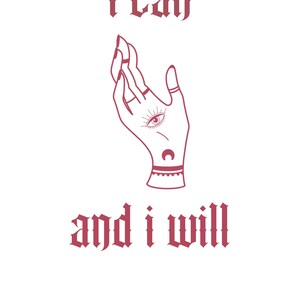 I can and I will - motivational print / positive affirmation